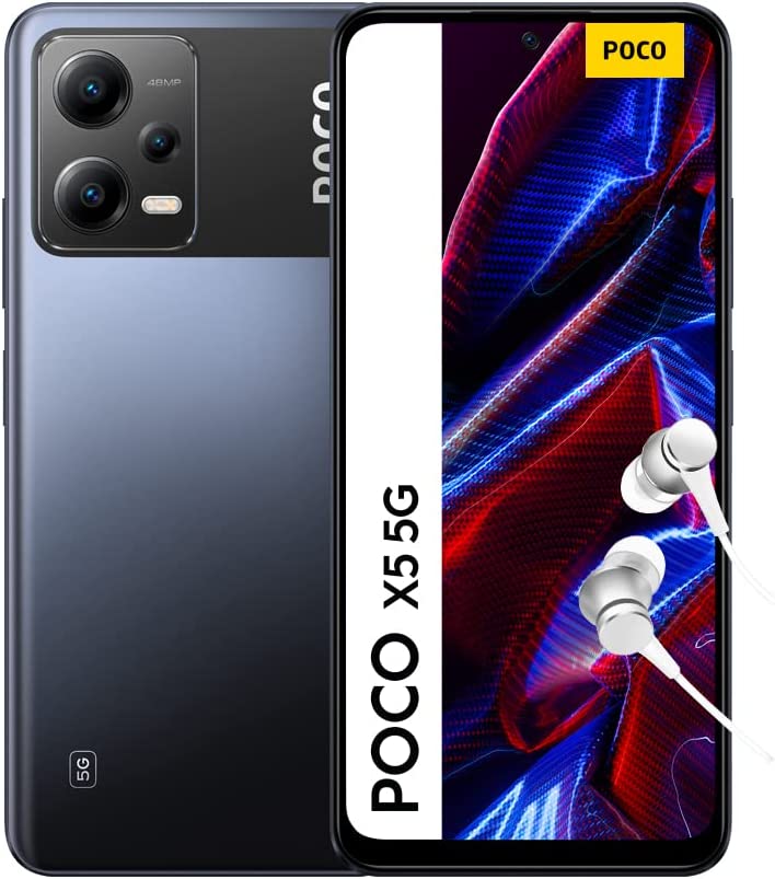 POCO X5 5G Black 8GB RAM 256GB ROM, 6.67” 120Hz FHD+ AMOLED, Snapdragon 695, 48MP Tripple AI Camera, 5000mAh, NFC