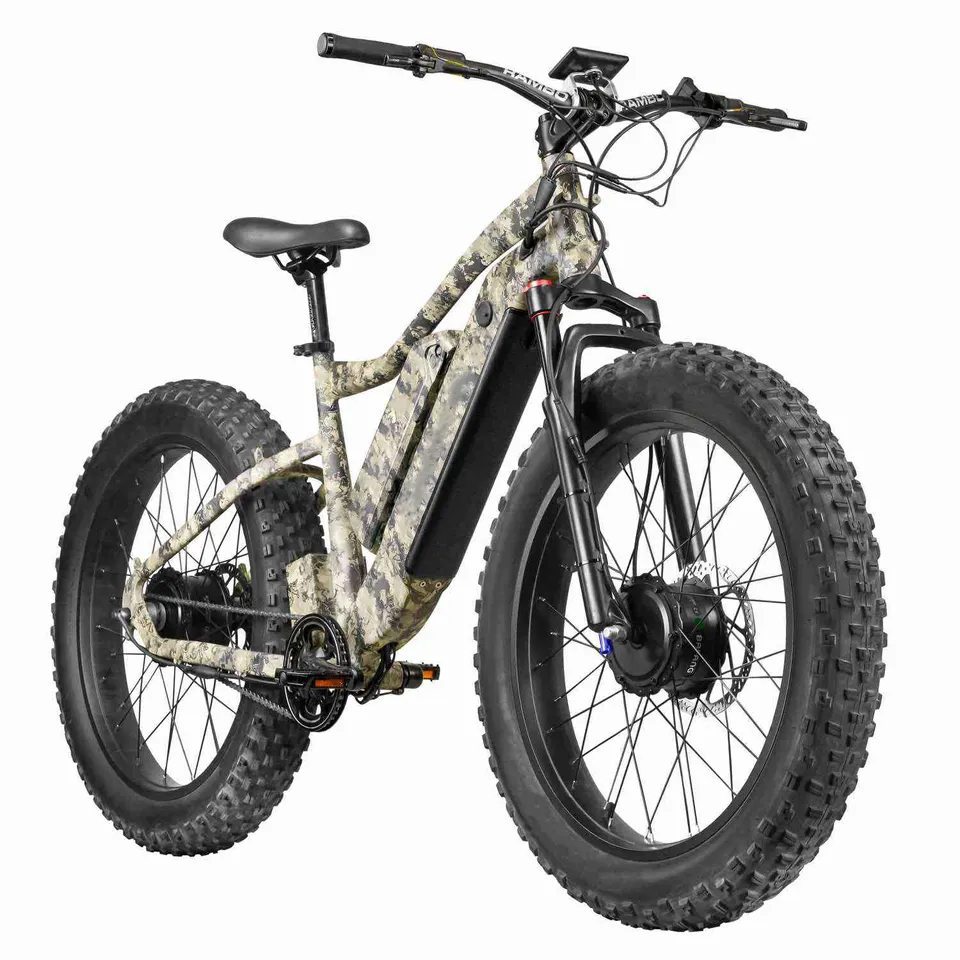 e-bike electric bicycle Front & rear dual ebike 1000w motor 52v 20ah ebike with lithium 52v battery