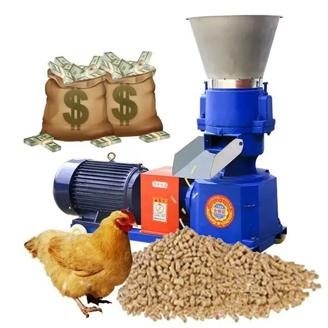 Dog Cat Pet Food Animal Chicken Cattle Cow Pellet Feed Mill Making Machine