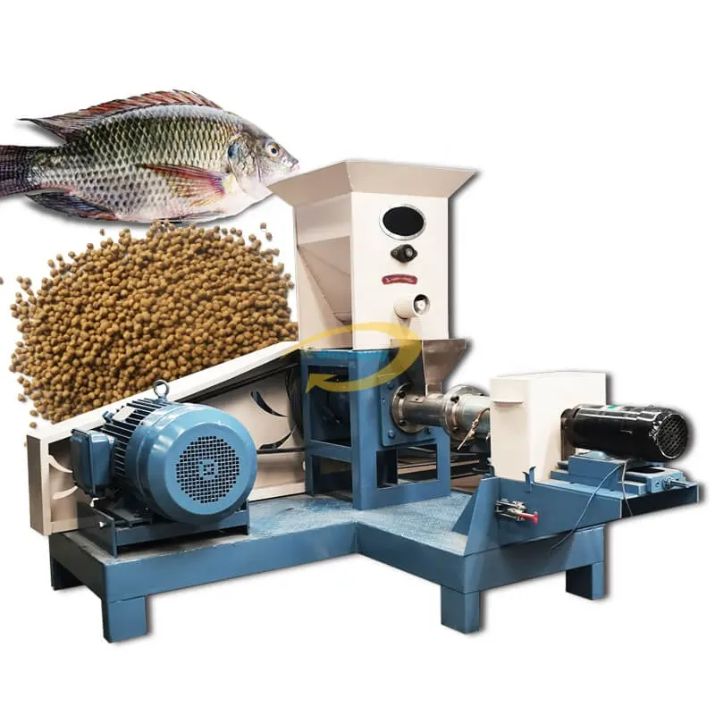 Floating Fish Feed Pellet Mill Making Extruder Machine Animal fish pet food processing machines