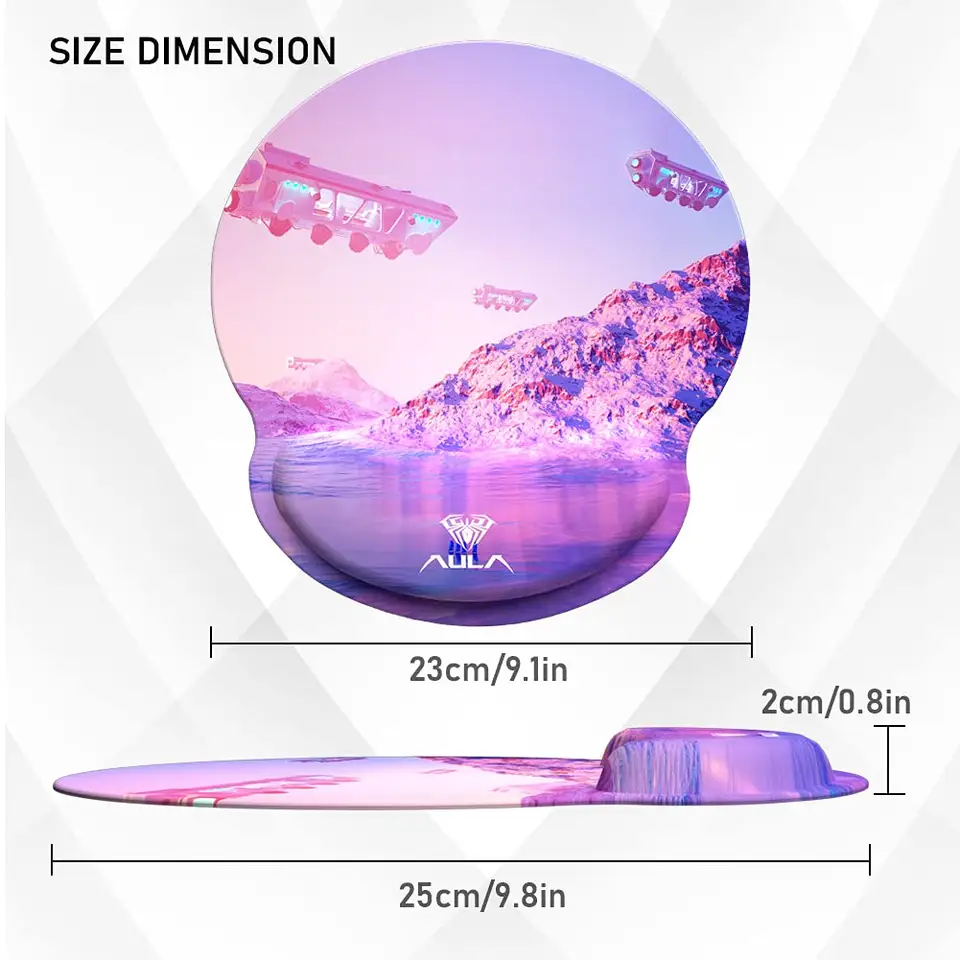 Custom Logo Full Printing 3D Mauspad Wrist Rest Mouse Pad Sublimation Mouse Pad