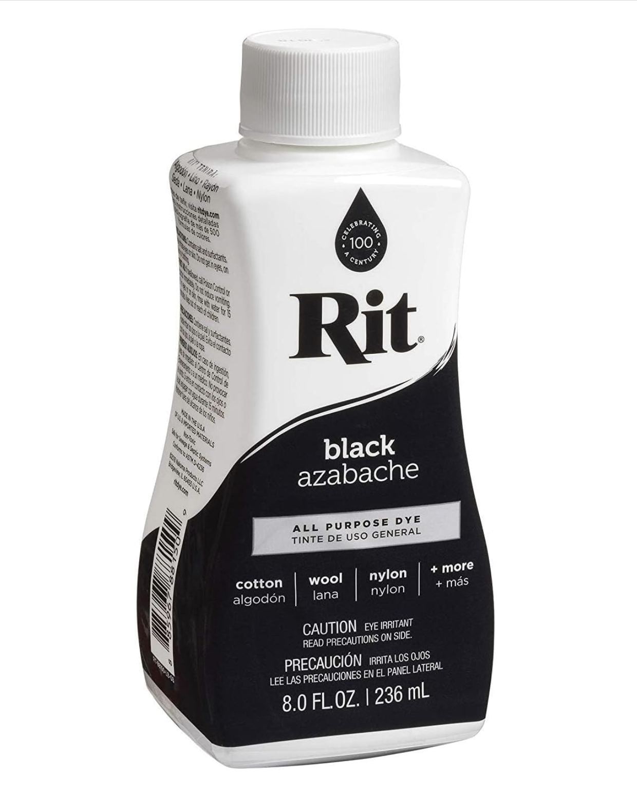 Rit All-Purpose Liquid Dye, 8 FL OZ, Black