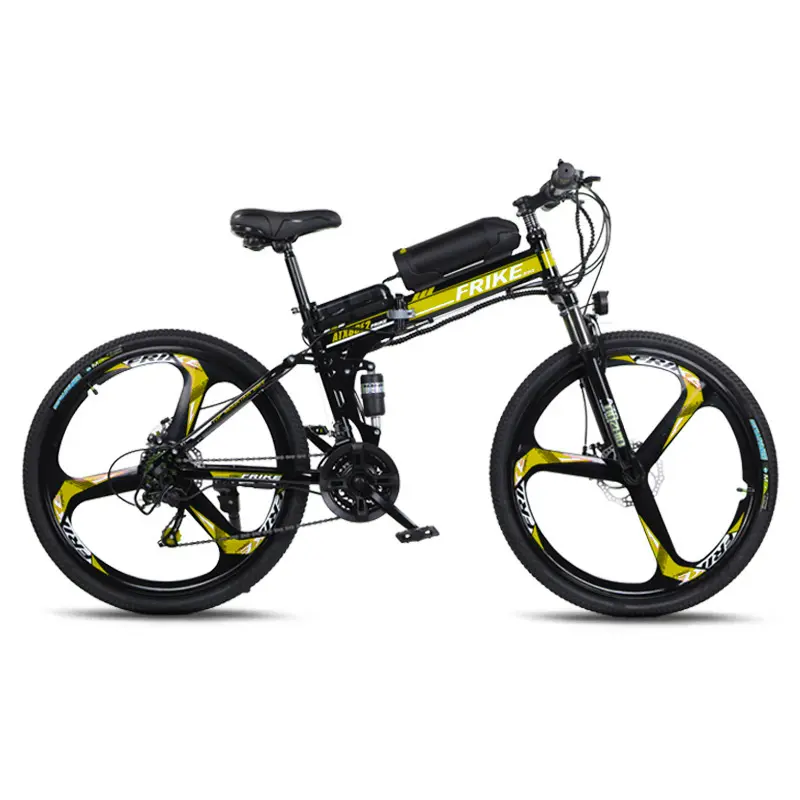 Foldable electric mountain bike ebike motor26 inch full suspension ebike 7/9/21 speed design dirt bike