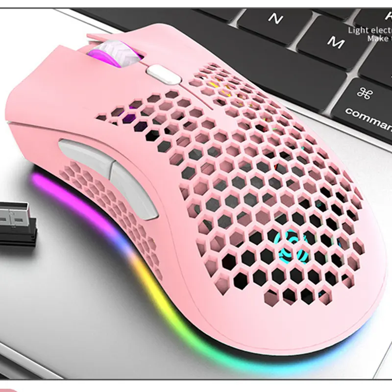 2.4Ghz &Bluetooth RGB Optical Computer Wireless Mouse USB Gaming Mice for Mac Laptop Windows 10m Working Distance