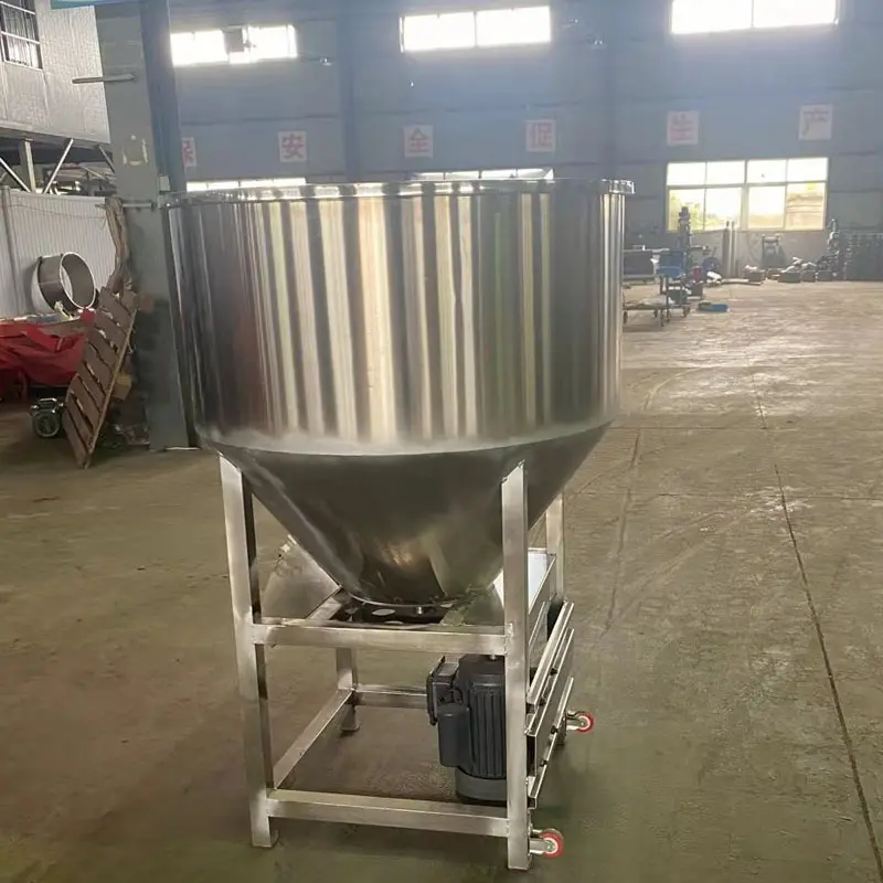 Vertical Stainless Steel Feed Mixer 50kg 75kg 120kg Agricultural Animal Feed Mixer