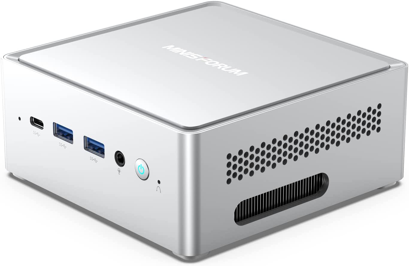 MINISFORUM NAB5 Mini PC 12th Gen Core i5-12450H(8C/12T) Windows 11 Pro Mini Computer 32G RAM+512G SSD, Expandable HDD Slot, HDMI×2+USB-C×2 4K@60Hz Outputs, Intel UHD Graphics Desktop Computer