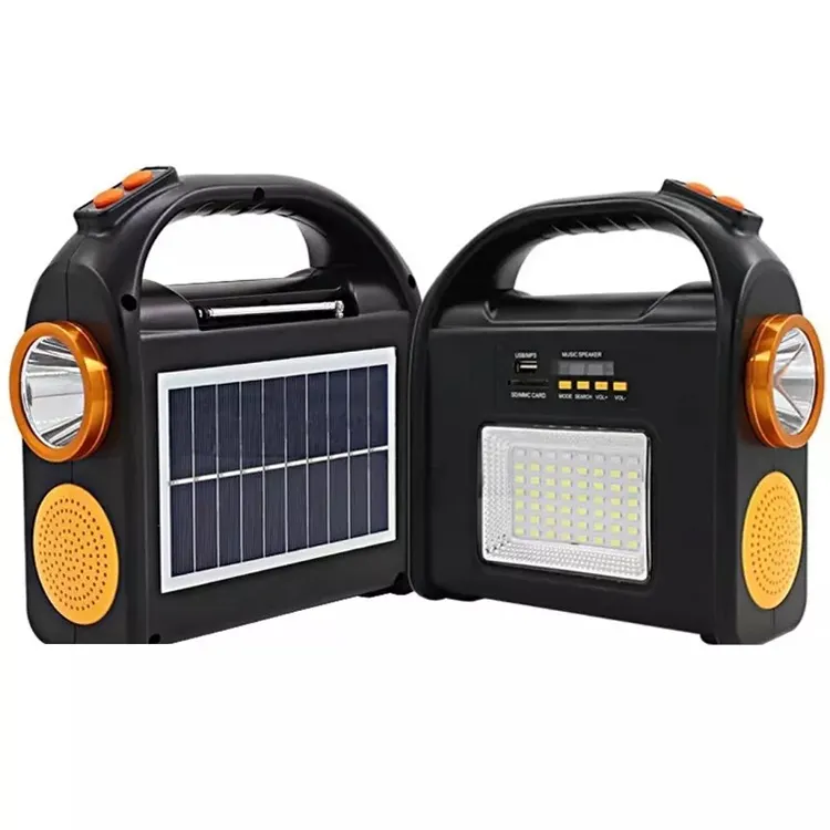 Rechargable light Solar Bluetooth Speaker Portable Bright Led Solar Lamp