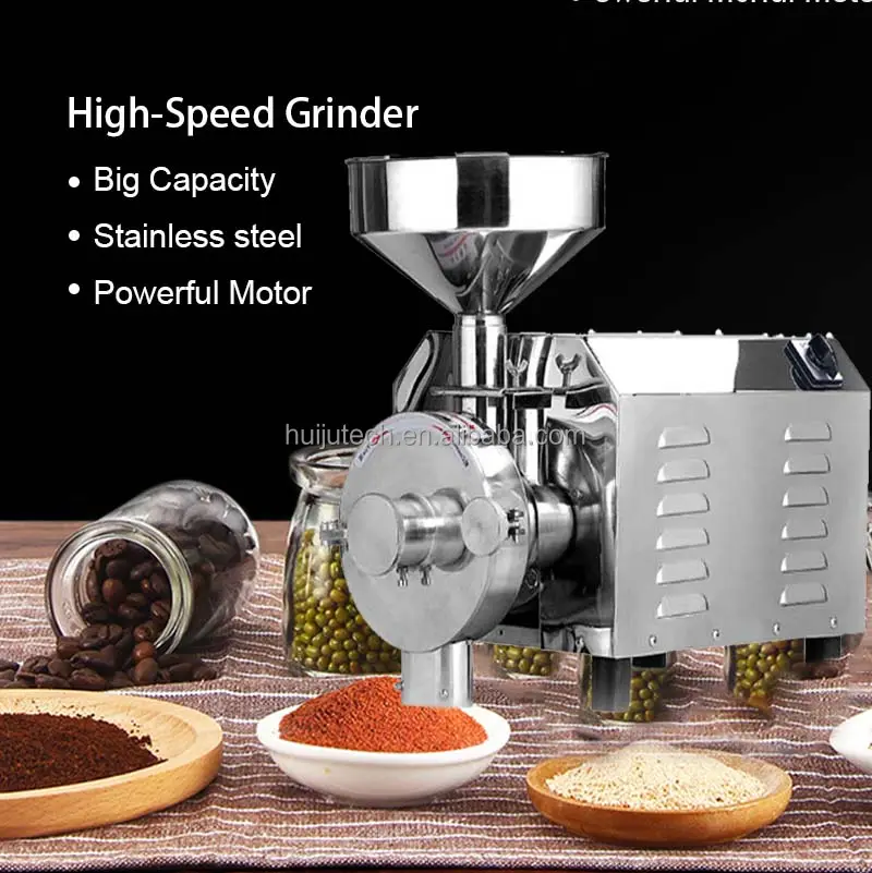 small size! 20-40kg/h Stainless Steel Pulverizer for home use /corn grain cocoa bean crusher/coffee bean grinder mill