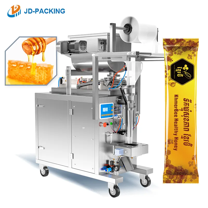 Liquid Paste Packing Machine automatic deterg liquid slime honey pack filling sachet paste packaging machinery for honey 10-100ML