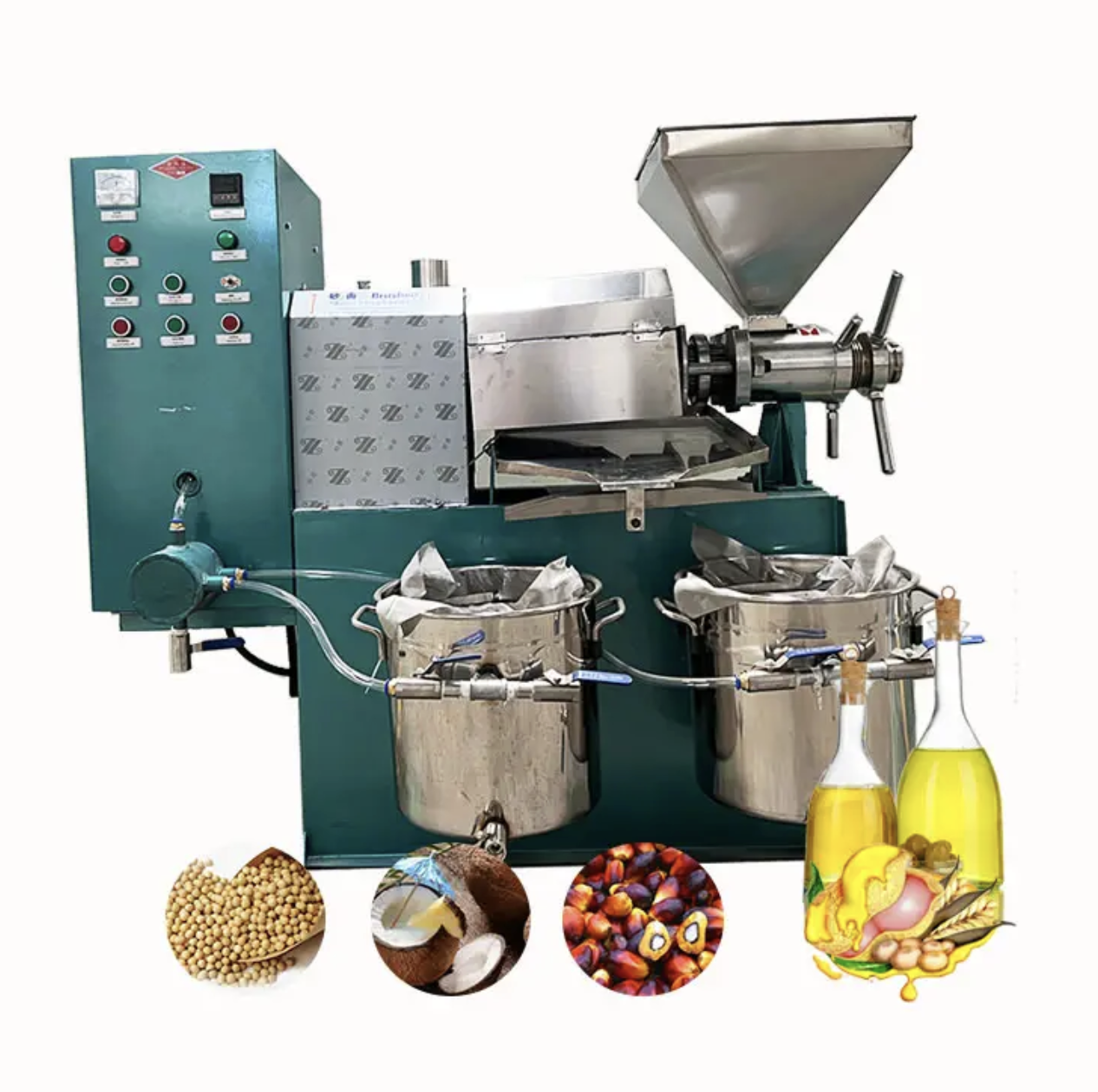 Oil Press With Filters Peanut Palm oil Commercial oil Making Machine Multipurpose cold and hot press oil extraction machine oil press machine for groundnuts