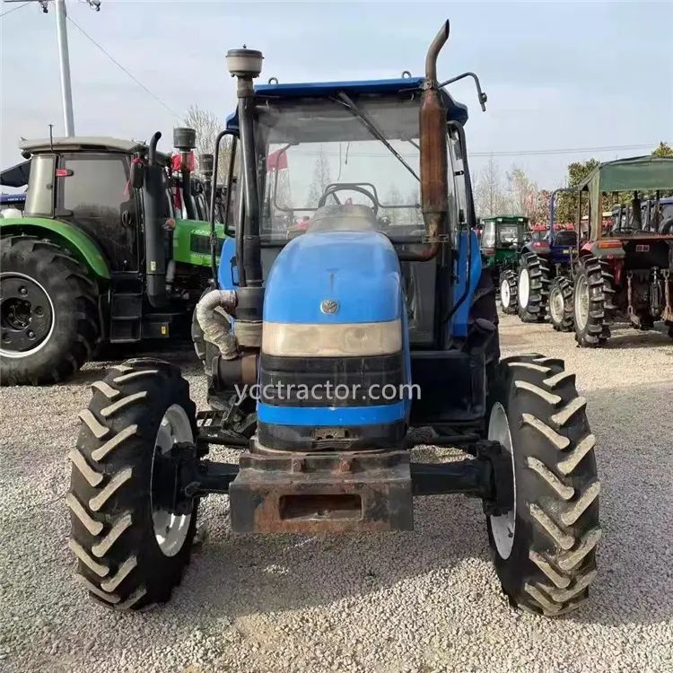 Cheaper Used Farm Tractor New Hollad 4wd 2wd 90hp with YTO Diesel Engine Agriculture Wheel Tractor for Sale