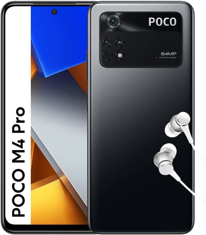 POCO M4 Pro - Smartphone 8+256GB, 6.43” 90Hz AMOLED DotDisplay, MediaTek Helio G96, 64MP Triple Camera, 5000mAh, Power Black