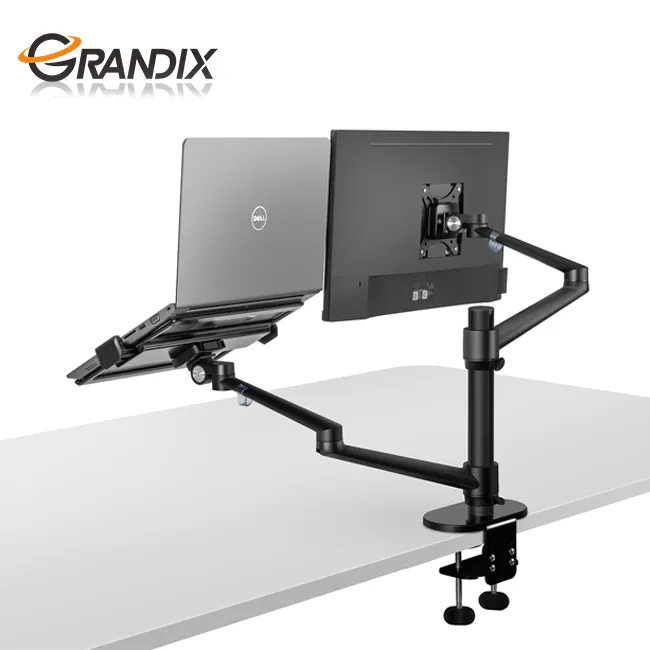 Ergonomics Height Adjustable Other Computer Accessories Aluminum Alloy Laptop Holder Stand And LCD Monitor Arm