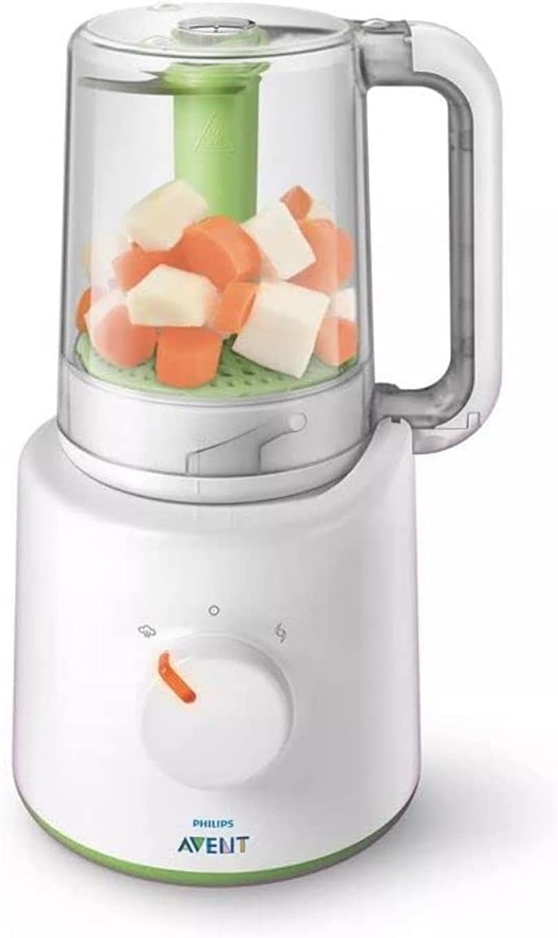 Philips Avent 2-in-1 Steamer and Blender - Steam and Blend Baby Food (Model SCF870/21)